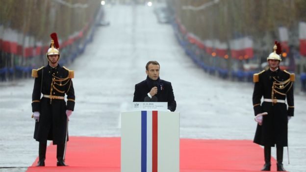 Macron, día armisticio