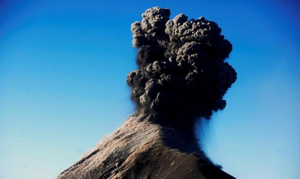 Fotografía del Volcán de Fuego