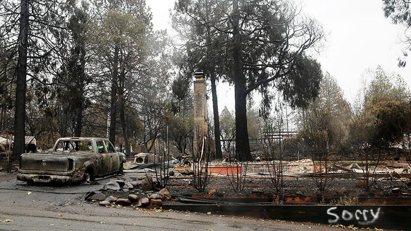 Una propiedad quemada por el incendio Camp Fire en Paradise, California (EE.UU.), el 21 de noviembre de 2018.