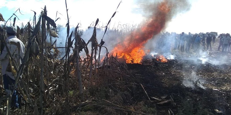 helicóptero accidente Puebla México