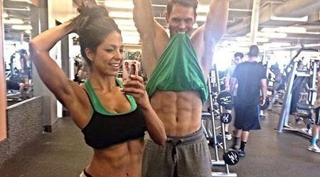 selfie en gimnasio
