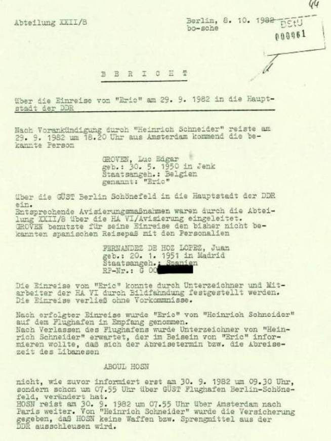 Stasi,ETA