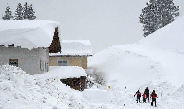Roads, rail services and schools have been forced to close in Austria, villages have been cut off and the forecast is for more snow
