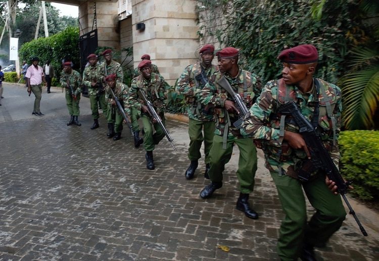 security forces Kenya Kenia Nairobi terrorist attack