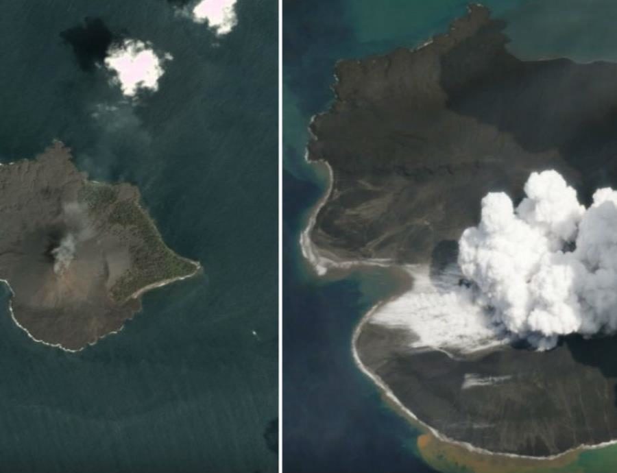 Tras el deslizamiento de tierra, toda la isla sufrió modificaciones.