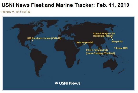 Fleet Marine Tracker February 2019