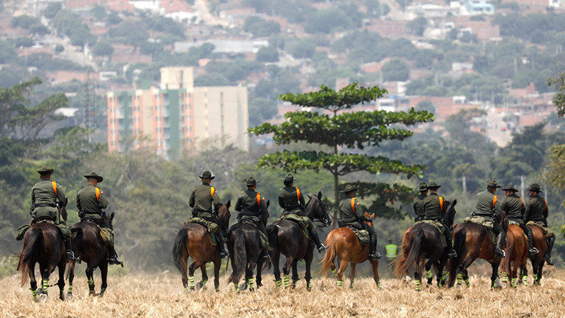 Colombia police Venezuela border
