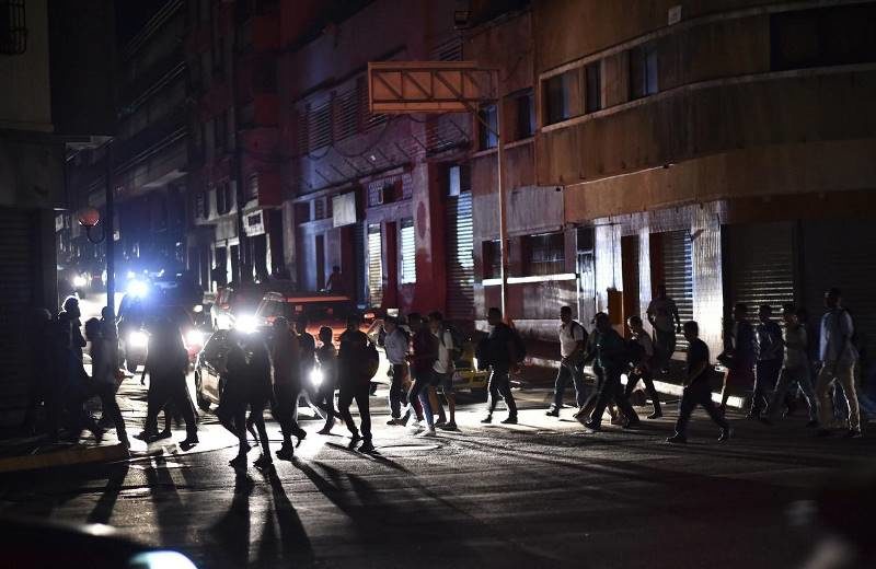 Caracas venezuela blackout