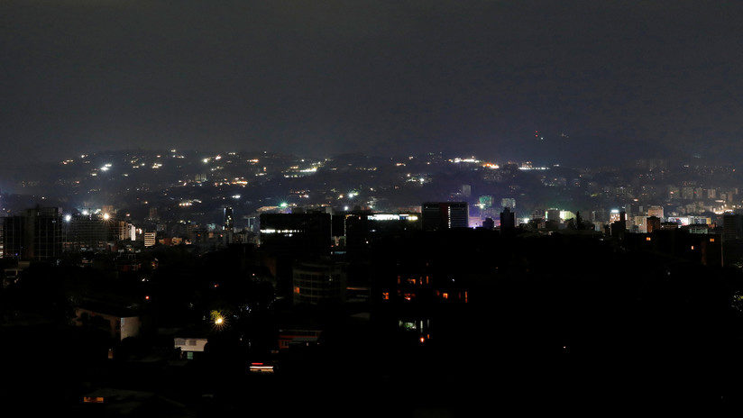 blackout apagón Caracas Venezuela