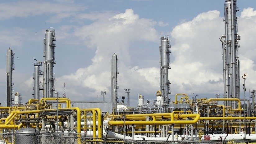 La planta de gas Malvinas del Consorcio Camisea, liderado por la compañía argentina Pluspetrol, Cuzco, Perú.