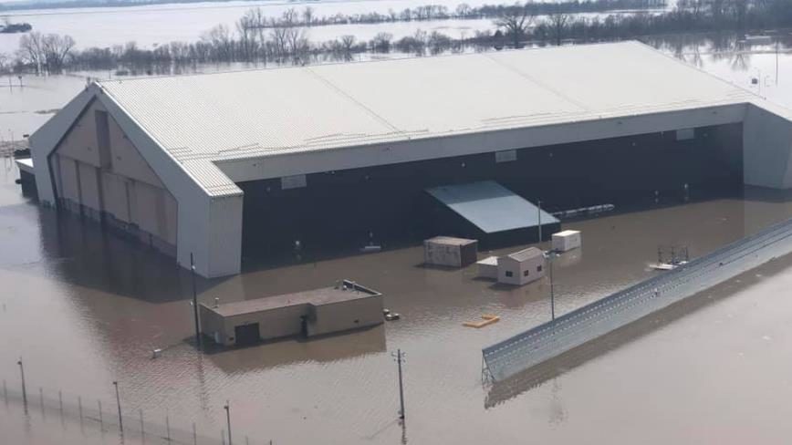 Offutt base air force flood