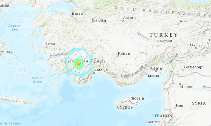 Se registra sismo de magnitud 5,7 en Turquía.