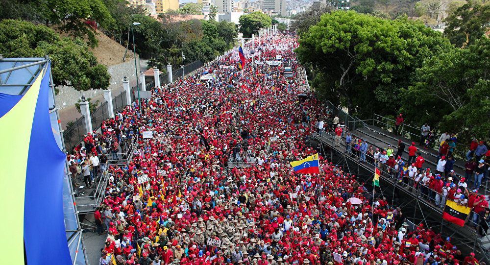 Chavista march