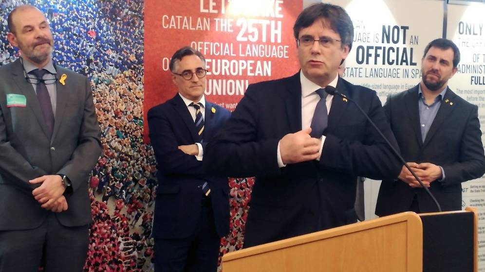 El expresidente de la Generalitat catalana Carles Puigdemont. (EFE)