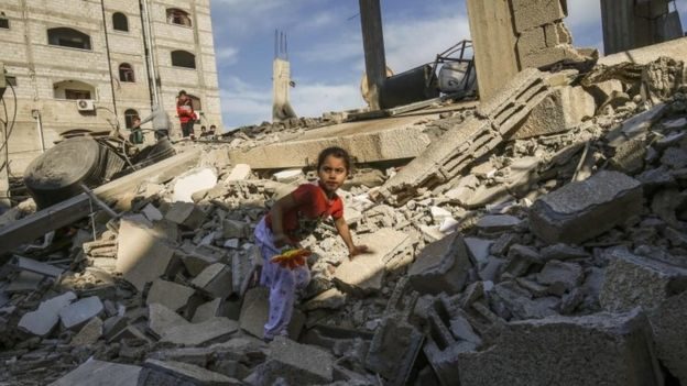 Gaza edificios destruidos