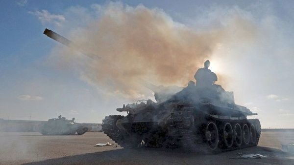 Libya war tank Tripoli