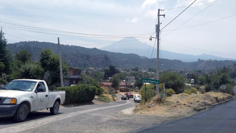 Vista del volcán Popocatépetl,