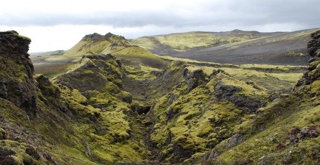Imagen del volcán Laki, en Islandia.