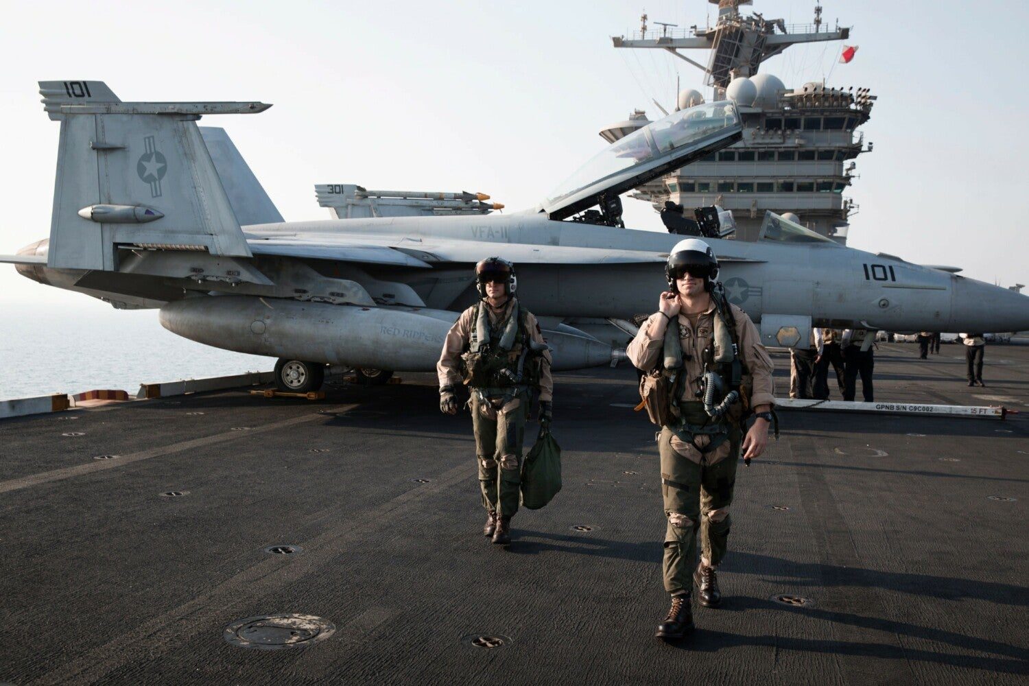 US Navy aircraft carrier