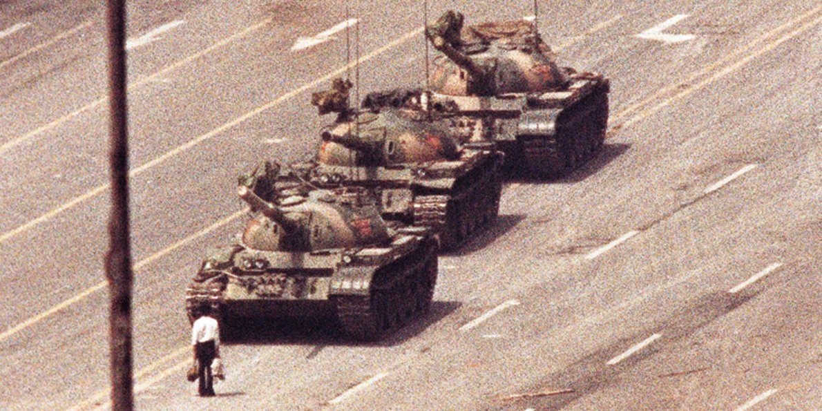 Tianenmen square tank man