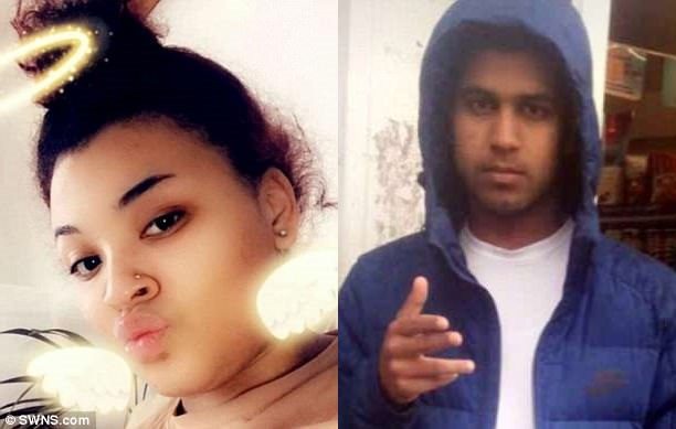 Tanesha Melbourne, de 17 años (izquierda), fue víctima de un tiroteo en Tottenham el lunes por la noche.  A pocos kilómetros de distancia, un joven de 16 años llamado Amaan Shakoor (derecha) recibió un disparo en la cara.