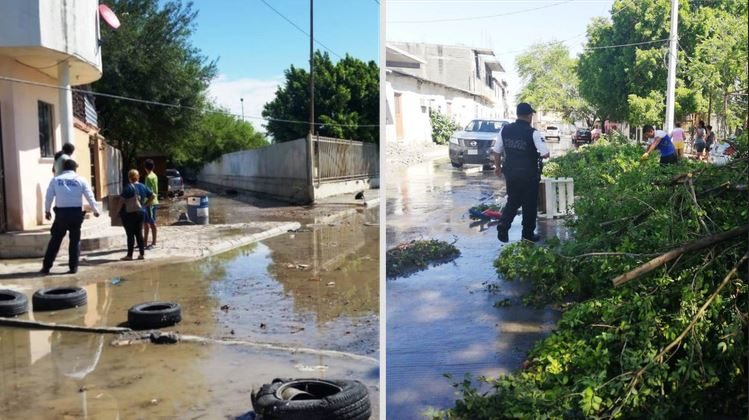 Las intensas lluvias en Tamaulipas provocaron la inundación de 60 colonias