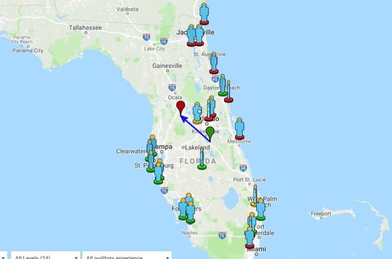 Clic para aumentar Florida fireball sighting map