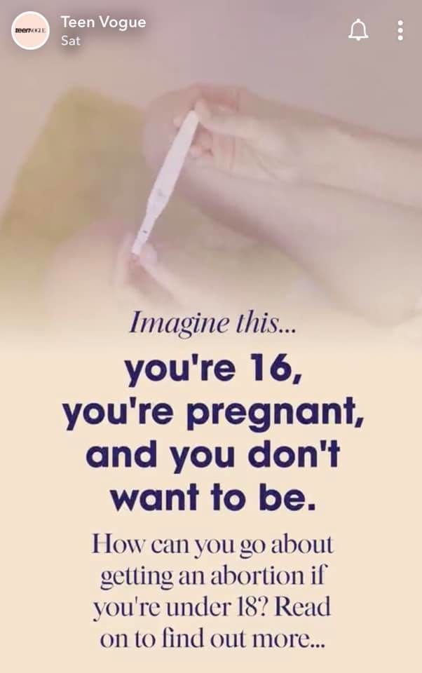 La revista 'Teen Vogue' usa Snapchat para enseñar a menores cómo abortar