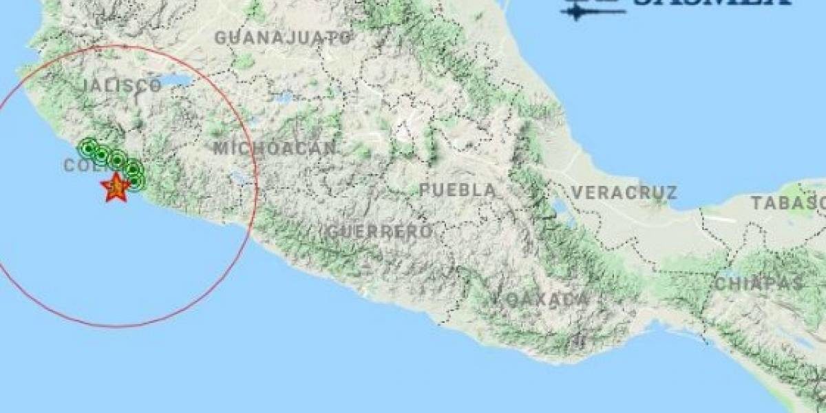 Ubicación geográfica del epicentro del sismo.