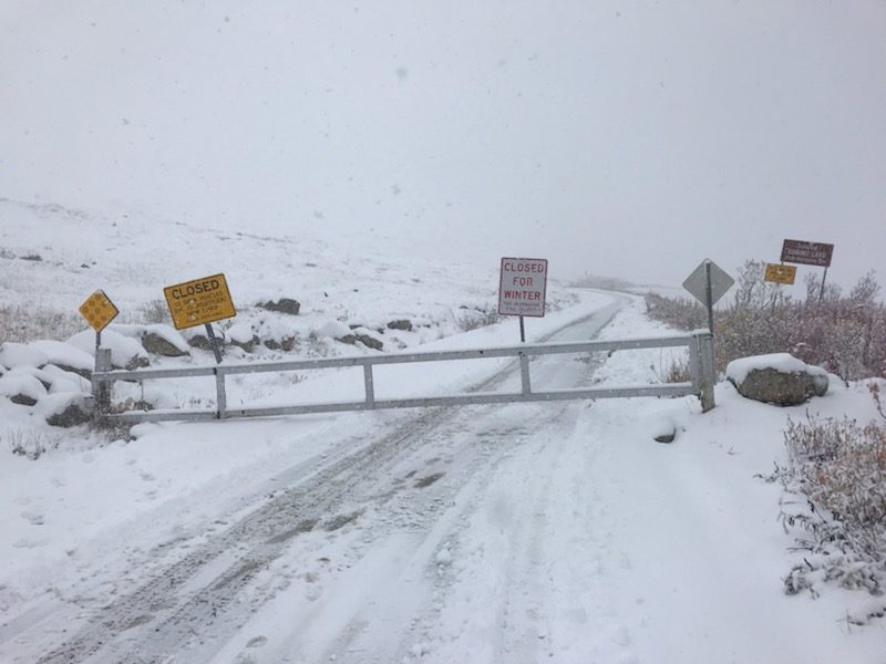 Hatcher Pass was hit by its first significant snow storm! The road over the summit has been closed for the season