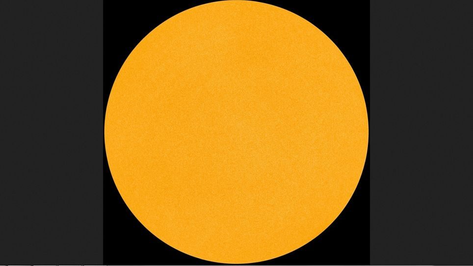 El Sol a fecha de 18 de octubre de 2019 y sin manchas solares.