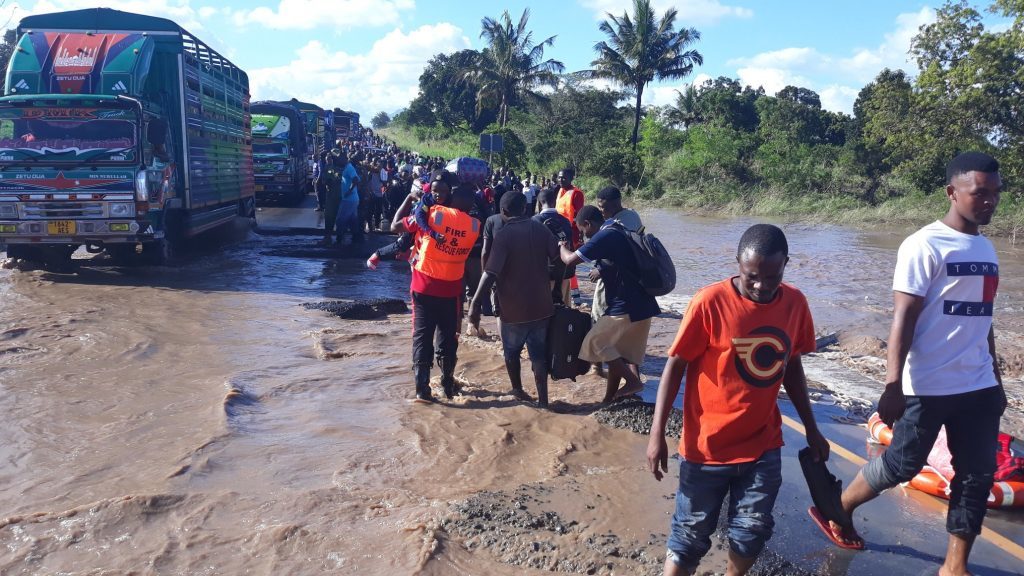 Floods in Handeni district, Tanga Region, Tanzania, have damaged bridges and roads, causing severe traffic disruption, October 2019.