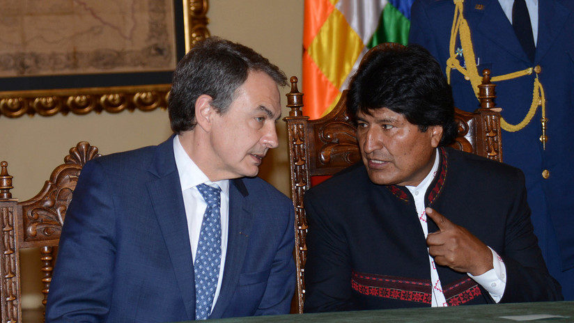 Evo Morales y José Luis Rodriguez Zapatero. La Paz, Bolivia. 27 de febrero de 2015.