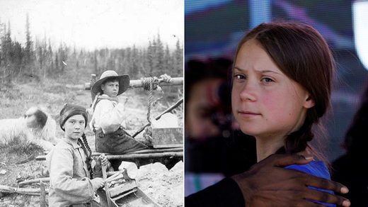 Hallan una foto de hace 120 años con una niña idéntica a Greta Thunberg