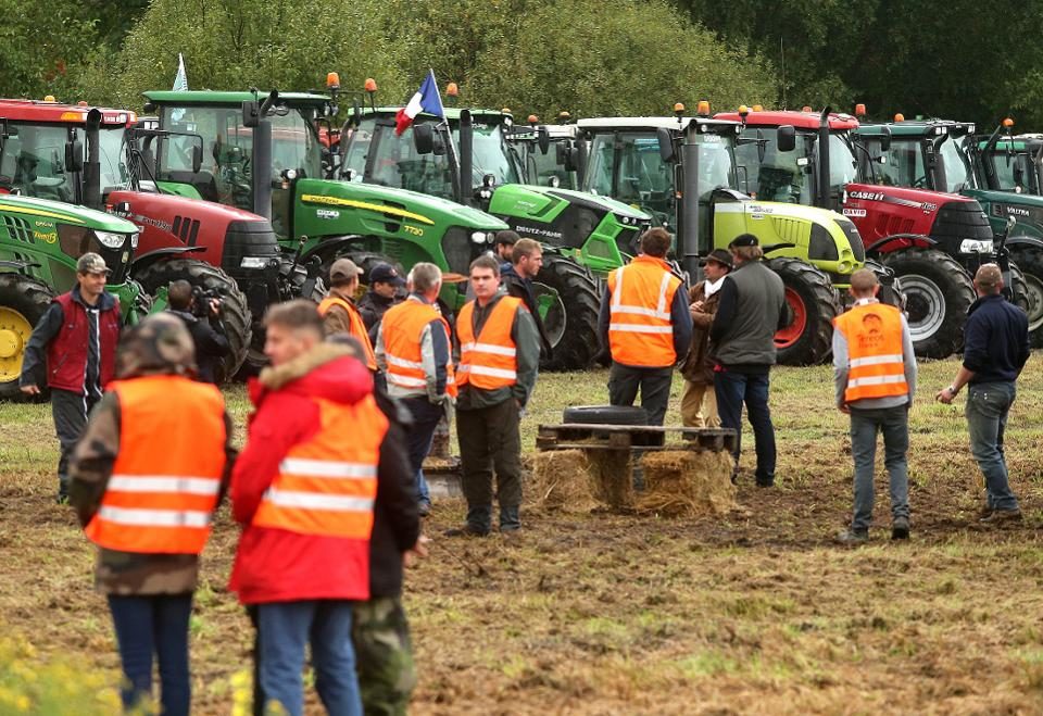 Huelga de granjeros, Francia
