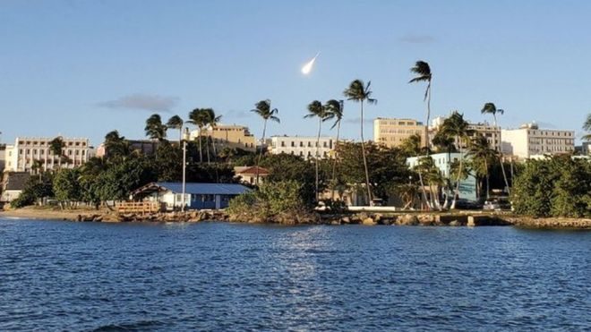 Meteoro visto en Puerto Rico: una inmensa bola de fuego recorre el cielo de la isla