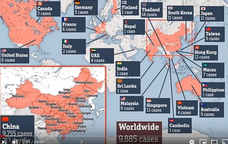 Coronavirus world map