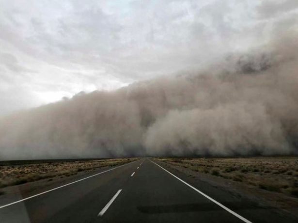 Dust storm in Argentina