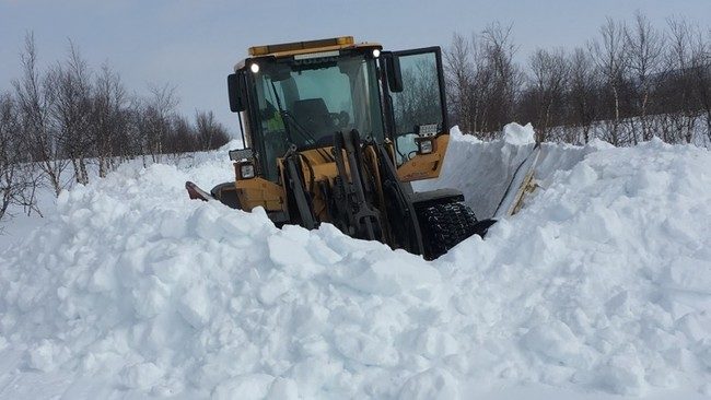 In Kautokeino, there is almost twice as much snow