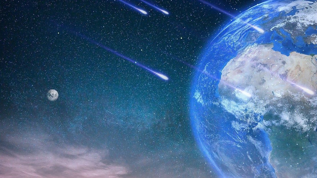 Meteor shower earth