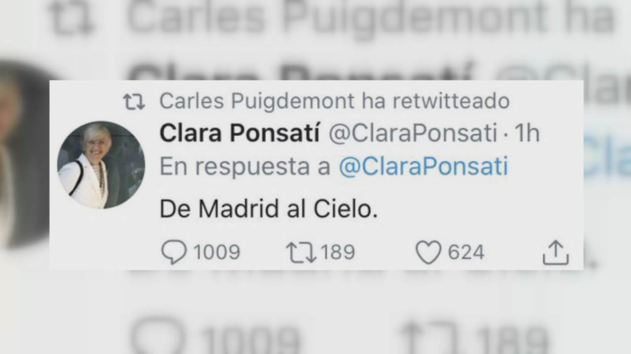 Denuncian a Ponsatí y Puigdemont por delito de odio tras el tuit sobre el coronavirus