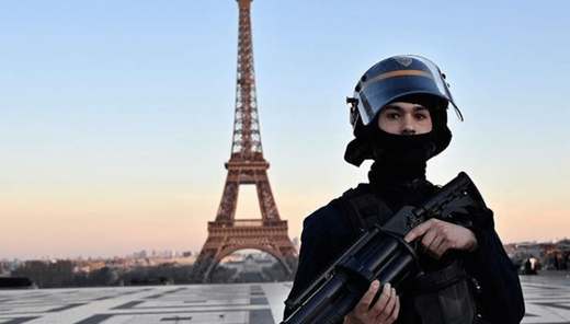 french police lockdown