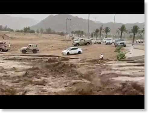 Inundaciones golpean Najran, Arabia Saudita  Cambios Planetarios