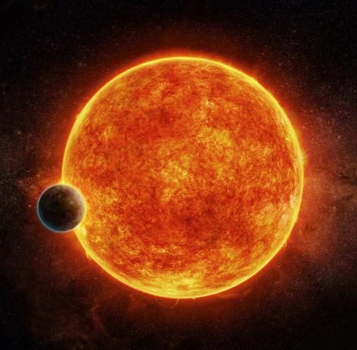 Recreación del exoplaneta.