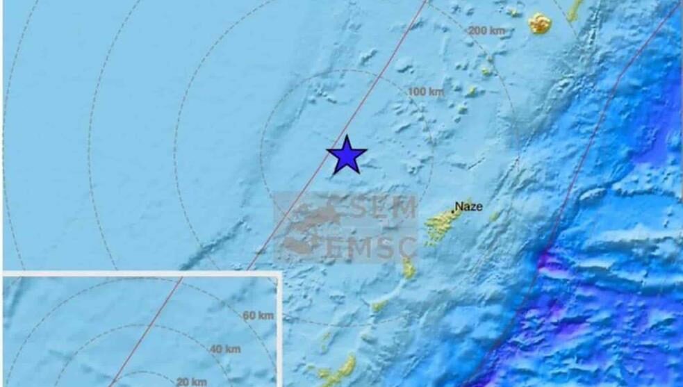 USGS: Se registra sismo de magnitud 6,7 ante las costas de Japón