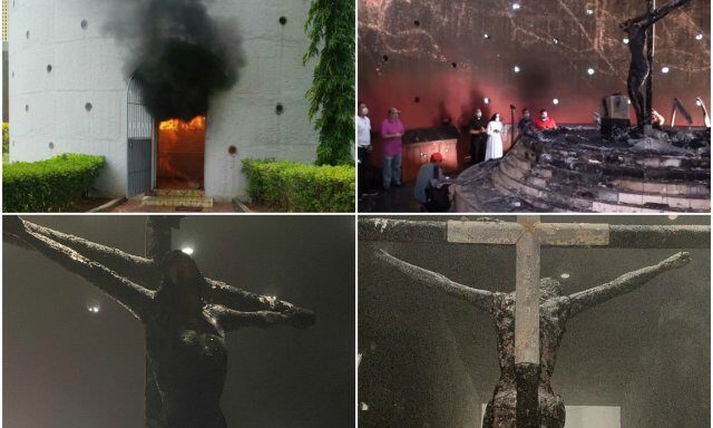 Nuevo ataque contra un templo católico: un desconocido provocó un incendio y destruyó el sagrario en la catedral de Managua, Nicaragua