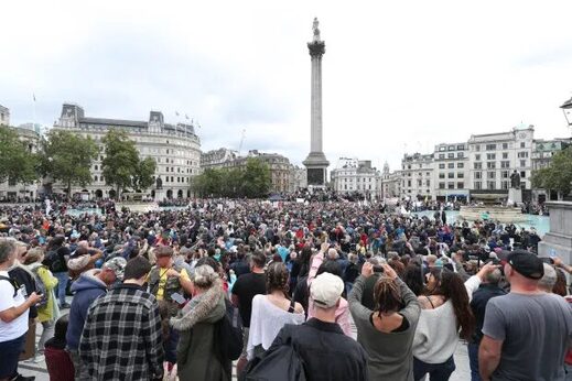london lockdown protest