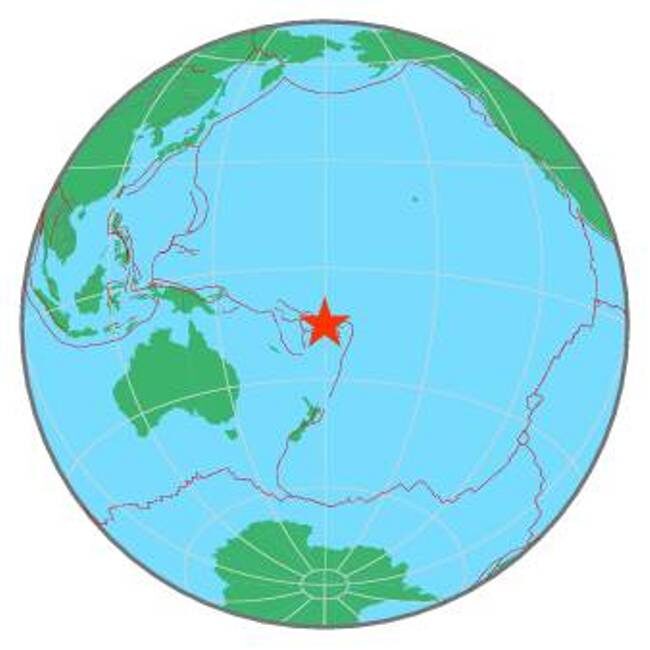 Fiji quake map