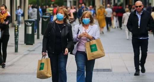 People wearing face masks