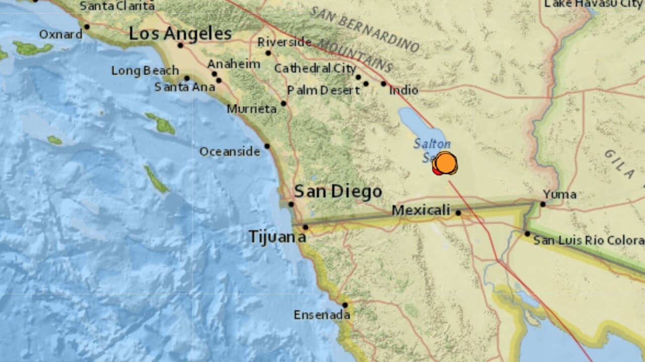 California quake swarm